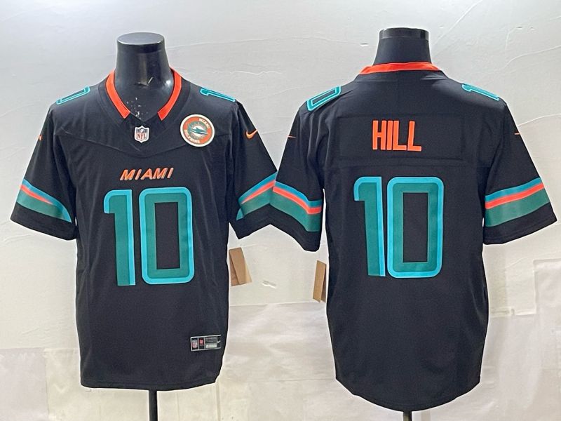Men Miami Dolphins #10 Hill black Nike 2025 Limited Nike NFL Jersey 07->baltimore ravens->NFL Jersey